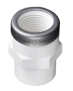 Coupling 32mmx1" female? thread, PVC LS